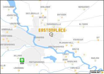 map of Easton Place