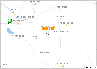 map of Easton