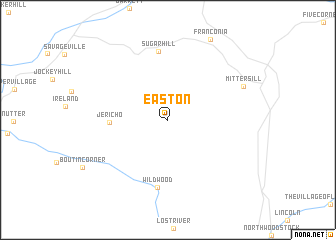 map of Easton