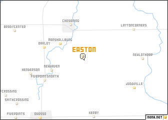 map of Easton