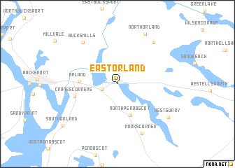 map of East Orland