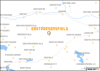 map of East Parsonsfield