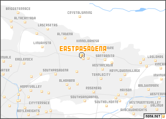 map of East Pasadena