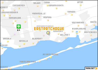 map of East Patchogue