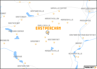 map of East Peacham