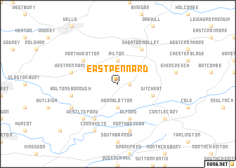 map of East Pennard