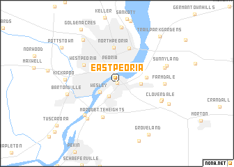 map of East Peoria