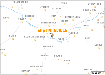 map of East Pineville