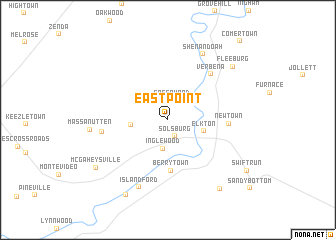 map of East Point