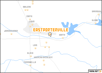 map of East Porterville