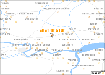 map of Eastrington