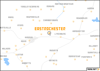 map of East Rochester