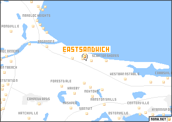 map of East Sandwich