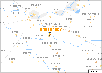 map of East Sandy