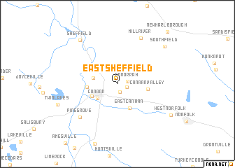 map of East Sheffield