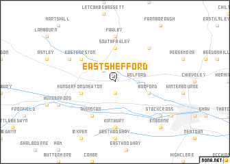 map of East Shefford