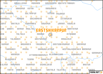 map of East Shikārpur