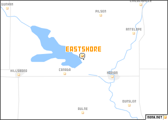 map of Eastshore