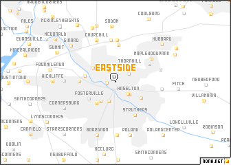 map of East Side