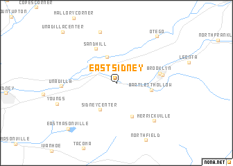 map of East Sidney