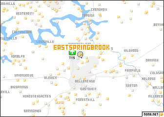 map of East Springbrook