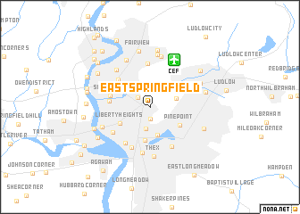 map of East Springfield