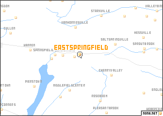 map of East Springfield