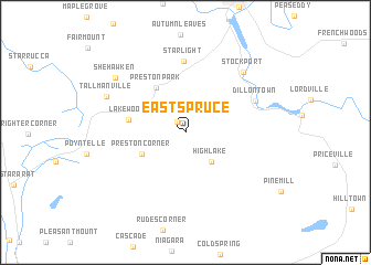 map of East Spruce