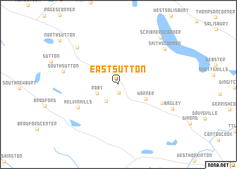 map of East Sutton