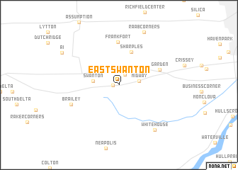 map of East Swanton