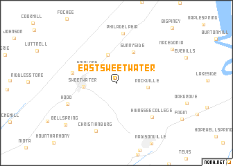 map of East Sweetwater