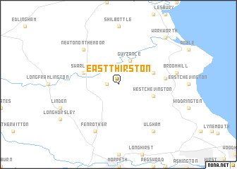 map of East Thirston