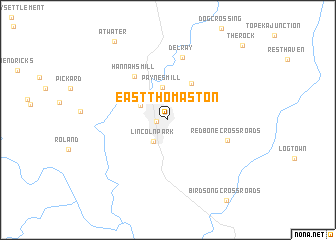 map of East Thomaston