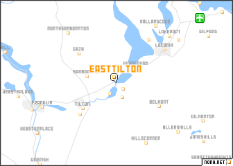 map of East Tilton