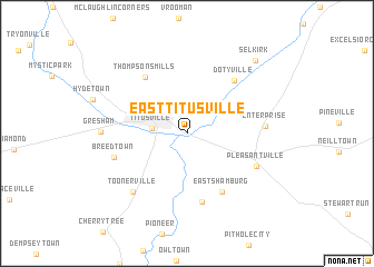 map of East Titusville