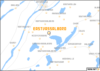 map of East Vassalboro