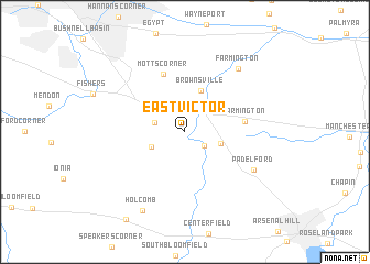 map of East Victor