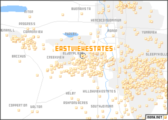 map of Eastview Estates