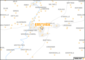 map of East View