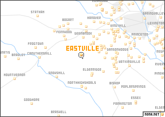 map of Eastville