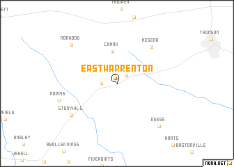 map of East Warrenton