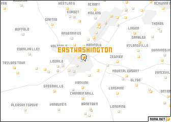 map of East Washington