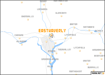 map of East Waverly