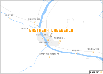 map of East Wenatchee Bench