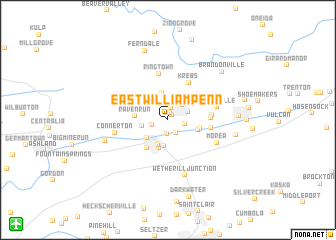 map of East William Penn