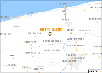 map of East Wilson