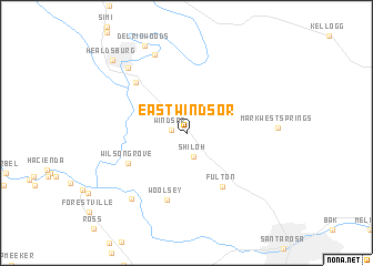 map of East Windsor