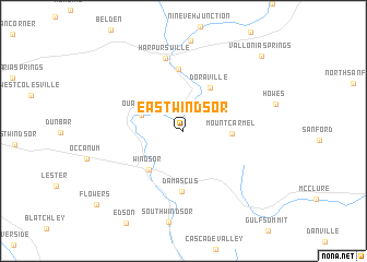 map of East Windsor
