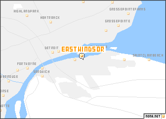 East Windsor (Canada) map