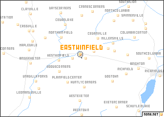 map of East Winfield